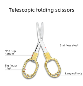 Gấp Du Lịch Kéo thu nhỏ thủ công kéo cho du lịch, ngoài trời, nhà, văn phòng sử dụng - Product Image 5