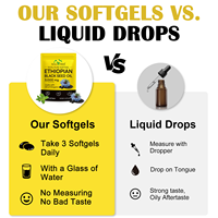 SOLOTREE Dukungan Kesehatan Kulit & Rambut Minyak Biji Hitam Softgel Kenyamanan Sendi Meningkatkan Kesehatan Daun Oregano Minyak Biji Hitam Softgel
