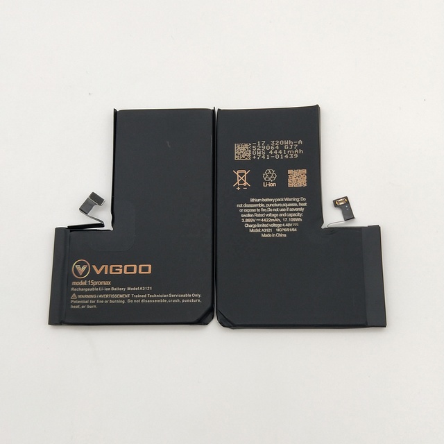 Pure Cobalt Cell for iPhone 15 Pro Max Battery A3121 | 4422mAh 0 Cycle | CE MSDS Certified | Factory Wholesaler OEM Service