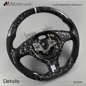 Volante personalizado de fibra de carbono forjado blanco con empuñaduras de microfibra para BMW E46 1998-2005 Serie 1 2 3 E E36 E91 E60 E39 - Product Image 3