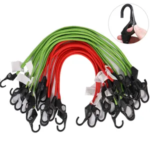 HOT SALE 16 Pcs Elastic Bungee Cord Set 8*32inch 8*24 Inch Bungee Cords With Hooks