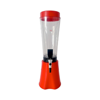 Distributeur de boissons en or et argent poli 3L pour bars, fêtes et usage commercial