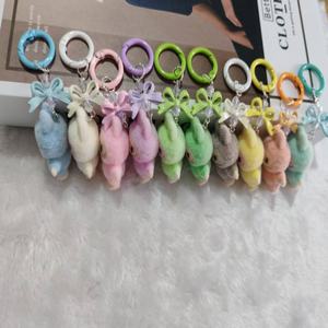 พวงกุญแจกระต่าย 3 มิติ น่ารัก สไตล์การ์ตูน คาวาอี้ สีสันสดใส 10 สีใหม่ ปี 2025 วินเทจ สไตล์เกาหลี สำหรับตกแต่งรถยนต์ กระเป๋า แฟชั่น - Product Image 5
