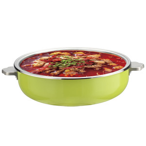 Green Stainless Steel Stock Pot <b>With</b> <b>Lid</b> Dual Handles Cooking <b>Pan</b> Kitchenware - Product Image 6