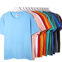 T-shirt en coton 100% de haute qualité OEM/ODM, impression personnalisée du logo, été, t-shirts unis pour hommes, coton premium 220 g/m²