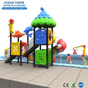 Équipement de jeux aquatiques extérieur avec toboggans en FRP pour parcs à thème et aires de jeux publiques - Product Image 3