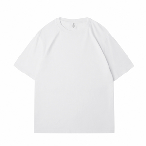 Kaus Keren bahu turun 220g kaus ukuran besar pria Streetwear kualitas kustom kaus katun kelas berat terbaik - Product Image 2
