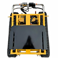 Chariot de manutention électrique industriel tout-terrain pliable sur chenilles pour charges lourdes
