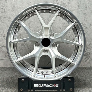 Bku 2 Piece Forged 5x120.65 5x120 Wheels for Chevrolet <strong>Corvette</strong> C7 C8 C6 C5 ZR1 Z06 19 20 21 22 Inch Brushed Alloy Rims - Product Image 4