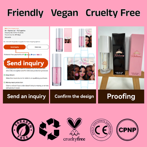 ลิปออยล์สมุนไพรเนื้อกลอสชุ่มชื้น ลิปทินท์ แบรนด์ส่วนตัว พวงกุญแจของเล่นเด็กแบบฟัซซี่บอล โลโก้สั่งทำได้ วีแกน ขายส่ง - Product Image 6