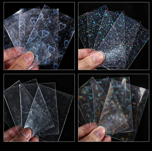 Pochette pour cartes holographique brillante, pochette transparente pour photocartes, pochette transparente pour cartes de jeu et de sport - Product Image 2