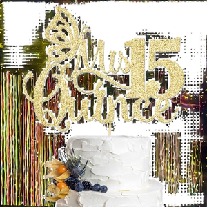 Adorno <span class=keywords><strong>de</strong></span> <span class=keywords><strong>Pastel</strong></span> <span class=keywords><strong>de</strong></span> Cumpleaños con Purpurina para Celebrar Aniversarios, Decoración para Pasteles <span class=keywords><strong>de</strong></span> Fiesta Temática - Product Image 2