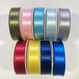 Byron Nhà Máy 2Cm <span class=keywords><strong>2.8Cm</strong></span> Ánh Satin <span class=keywords><strong>Ribbon</strong></span> Liston Dệt Cạnh Polyester Cho Quà Tặng & Hoa Gói Giáng Sinh Băng - Product Image 2