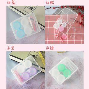ขายร้อนใส2 In 1Cajas De Lentes De Contacto น่ารักคอนแทคเลนส์กรณีเดินทางด้วยซิลิโคนคอนแทคเลนส์ Remover - Product Image 3