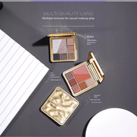 Palet Eyeshadow WinnieBear New Seven-Color Waterproof Cruelty-Free Light-Chasing High Pigment Chemical Blush Highlighter Matte
