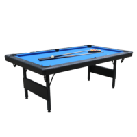 Table de billard portable en MDF de 7 pieds pour adultes, facile à plier et à ranger avec accessoires pour salle de jeux