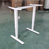 Cadre de bureau debout moderne en acier pliable à 3 sections, réglable en hauteur pneumatiquement, durable, pour la maison et le bureau