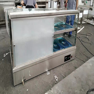 ตู้โชว์อุ่นอาหาร2ชั้นแบบ <span class=keywords><strong>BMS</strong></span>-5G-10pans กระจกโค้งพร้อมประตูบานเลื่อนด้านหลัง - Product Image 4