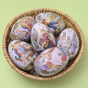 Adornos de Huevos de Pascua para Niños, de Tela, para Manualidades Familiares, Huevos de Hierro Coloridos con Forma de Conejo, Juguetes Decorativos de Pascua - Product Image 2