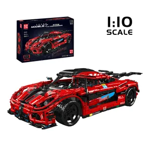 Mould King <span class=keywords><strong>1</strong></span>/10 Kegg <span class=keywords><strong>Agera</strong></span> RS Super Sport Car Static Building Block DIY Asamblea Super Running Car Brick Toy - Product Image 6