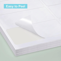 Papier autocollant vierge en feuille entière, vinyle imprimable, étiquette adhésive pour feuilles d'étiquettes d'expédition