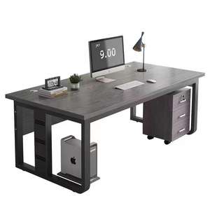 โต๊ะทำงานไม้โต๊ะผู้บริหารโต๊ะทำงานทำจากไม้แบบเรียบง่ายโต๊ะทำงานเฟอร์นิเจอร์สำนักงานโต๊ะผู้บริหารพร้อมบอสแบบฮัทช์ - Product Image 1