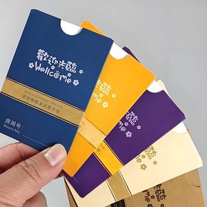 Tùy chỉnh in ấn tiêu chuẩn khách sạn thẻ chìa khóa thẻ phong bì/tay áo/chủ sở hữu từ chủ thẻ - Product Image 2
