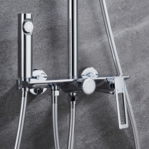 Juego de Ducha de Acero Inoxidable Contemporáneo Europeo, Cabezal de Ducha de Lluvia de Cerámica para Uso en Hoteles, Grifo de Baño Moderno con Acabado Europeo - Product Image 4