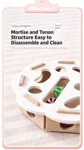 Kotak penyimpan mainan artefak dapat dimiringkan dengan lubang labirin kucing peliharaan klasik berbentuk kotak yang ramah lingkungan - Product Image 6