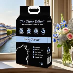 Litière pour chat en bentonite de qualité supérieure des fabricants OEM 100% verrouillage d'odeur de citron de sodium naturel fort sans poussière et agglomérant - Product Image 4