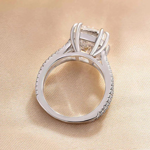 Anello Rettangolare a Doppio Strato Stile Vintage per Donne - Product Image 6
