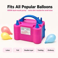 Gonfleur Électrique de Ballons 73005 600W à Double Buse, Pompe à Air pour Ballons en Latex et en Aluminium, Certifié CE, Vente en Gros