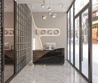 Conception d'intérieur pour salon de manucure et de beauté, service de rénovation complet sur mesure pour salon de coiffure commercial, décoration de salon
