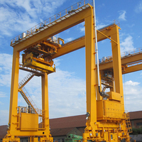 Pont roulant à portique de type caoutchouc RTG de haute qualité à bon prix pour conteneurs, capacité 5 tonnes, 40 tonnes, 45 tonnes, 50 tonnes