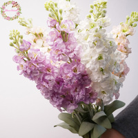 Fleur artificielle réaliste au toucher, hydratante, violette, branche unique, Delphinium, Jacinthe, pour décoration de mariage