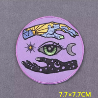 Nouvelle arrivée dessin animé Blue Eye Street Fashion Series repassage patch brodé pour coudre des vêtements chapeau jean