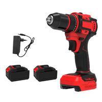 Vente directe du fabricant, perceuse sans fil chinoise, ensemble de perceuses à percussion à double vitesse 21V, batterie sans balais, perceuses électriques, support OEM LB6002