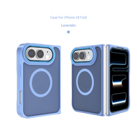 Coque hybride TPU PC anti-âge et anti-jaunissement pour iPhone 18 Fold avec anneau magnétique intégré et bord antidérapant pour la protection de l'écran