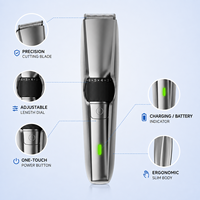 Cortadora de Pelo Profesional Inalámbrica MC-5168, Recargable, con Cuchilla de Acero Inoxidable, para Hombres