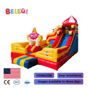 <span class=keywords><strong>Castello</strong></span> Gonfiabile con Scivolo d'Acqua Certificato CE, Vendita Calda in Cina, Capacità 200-500KG, per Noleggio - Product Image 4