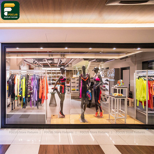 ชั้นวางเสื้อผ้าบูติกสุดหรูทันสมัย ตู้ติดผนัง ชั้นวางของ ตู้เก็บเงินสด เคาน์เตอร์ - Product Image 5