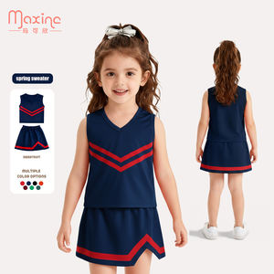 Kleinkind Cheerleading Uniform Mädchen Kleidung Mädchen Outfit Set Team Farbe Spirit Rock & Top Anpassbare Mädchen Cheer Outfit - Product Image 5