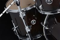 Batterie de percussions complète LIchuang-Crosshairs Professional Junior 5 pièces en bois d'aulne, économique, avec logo personnalisé, pour musique