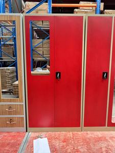 من المصنع ببابين خزانة معدنية لغرفة النوم خزائن فولاذية للأطفال - Product Image 4