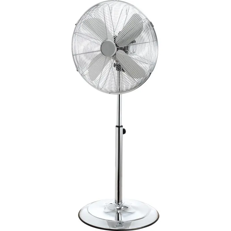 Ventilateur sur pied en métal, oscillant à 3 vitesses, avec télécommande