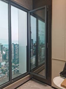 Moderno insonorizado apertura hacia adentro inclinación aleación de aluminio Sunroom ventanas rotura térmica pantalla plegable fijo estilo abierto para la exportación - Product Image 3