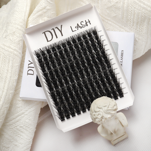 Custom <strong>Lash</strong> <strong>Clusters</strong> Mix Curl Natural Silk Hand Made CC D DD Individual Eyelash Segment DIY Lashed and Bond Set - Product Image 6