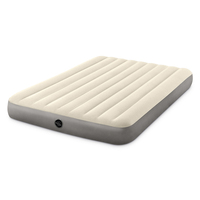 Matelas pneumatique gonflable sur mesure de taille Queen, PVC floqué, lit d'air double, lit de camping portable pour la maison et l'extérieur