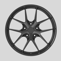 Rines de Aleación de Aluminio Forjado Hongxin de 19/20 Pulgadas, 5x114.3 ET 35/45, Acabado Negro, Diseño de 5 Radios, para el Nuevo Tesla Model 3, 1 Año de Garantía