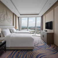 Ensemble complet personnalisé de meubles de chambre d'hôtel 5 étoiles, ensembles de chambre à coucher à Foshan, chambre familiale, lit pour enfants, lit parent-enfant